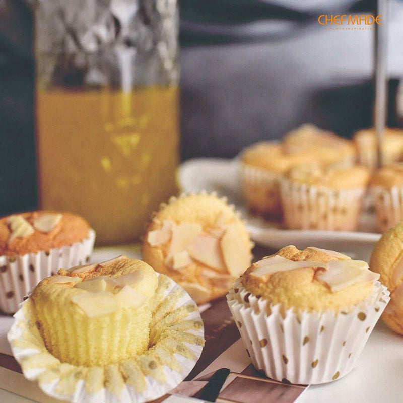 CHEFMADE Mini Muffin Pan, 20-Cavity Non-Stick Tiny Cupcake Pan Bakeware for Oven Baking (Champagne Gold) - Image 4